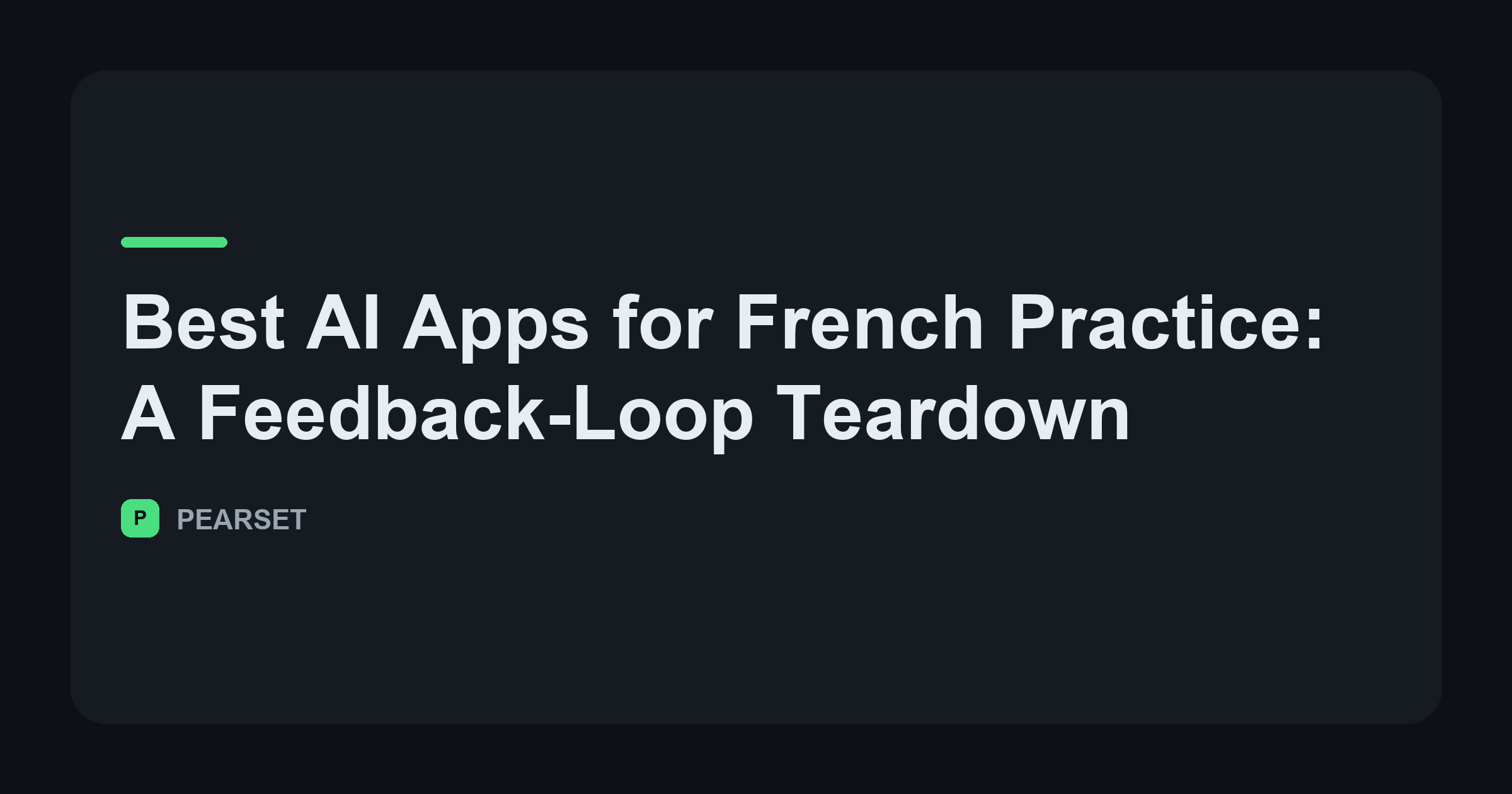 Best AI Apps for French Practice (2026)