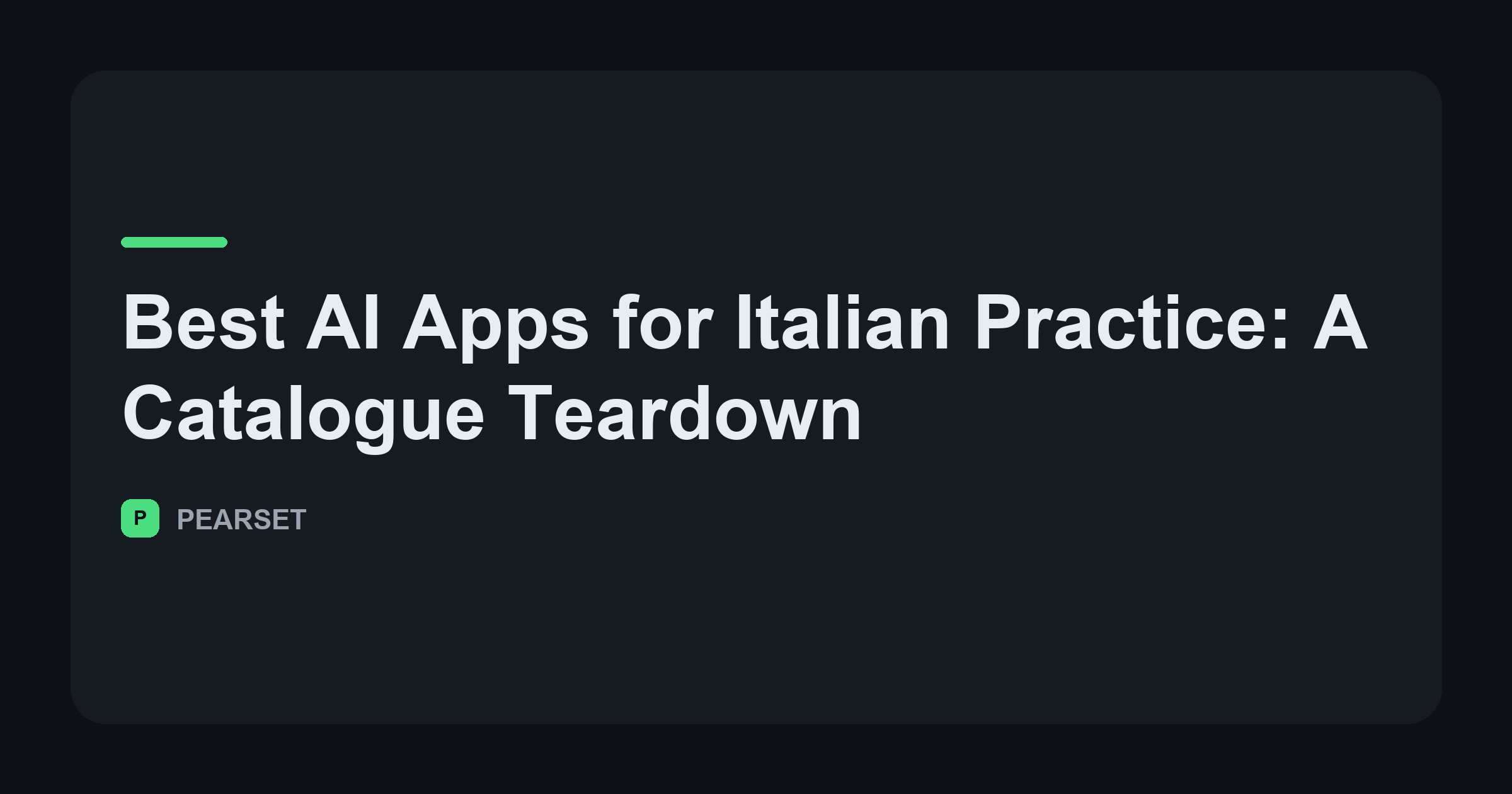 Best AI Apps for Italian Practice (2026)